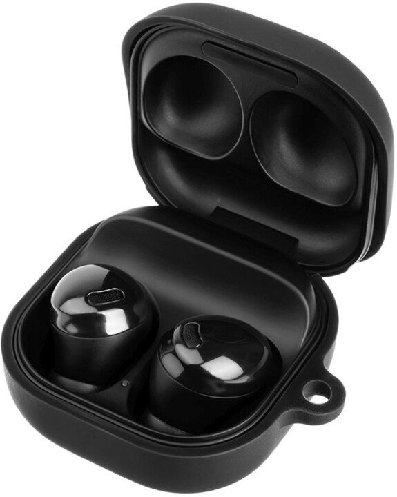 Mbrojtëse silikoni FIXED Silky për Samsung Galaxy Buds Live/ Buds Pro/ Buds 2, e zezë