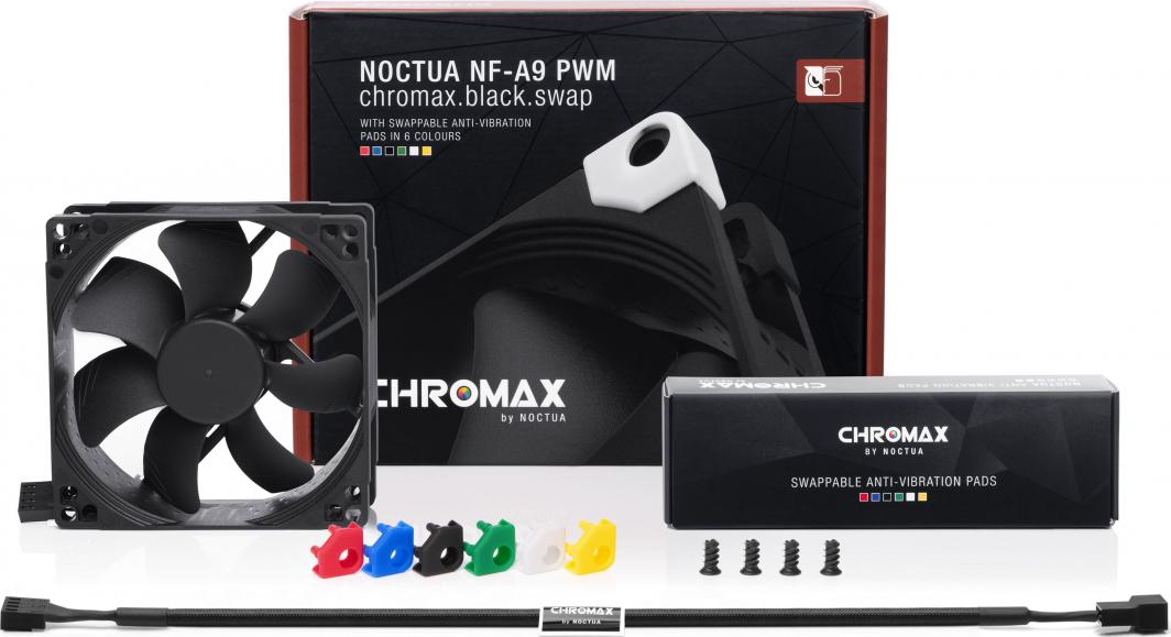 Ладилник Noctua NF-A9 PWM Chromax Black Swap, 92 мм