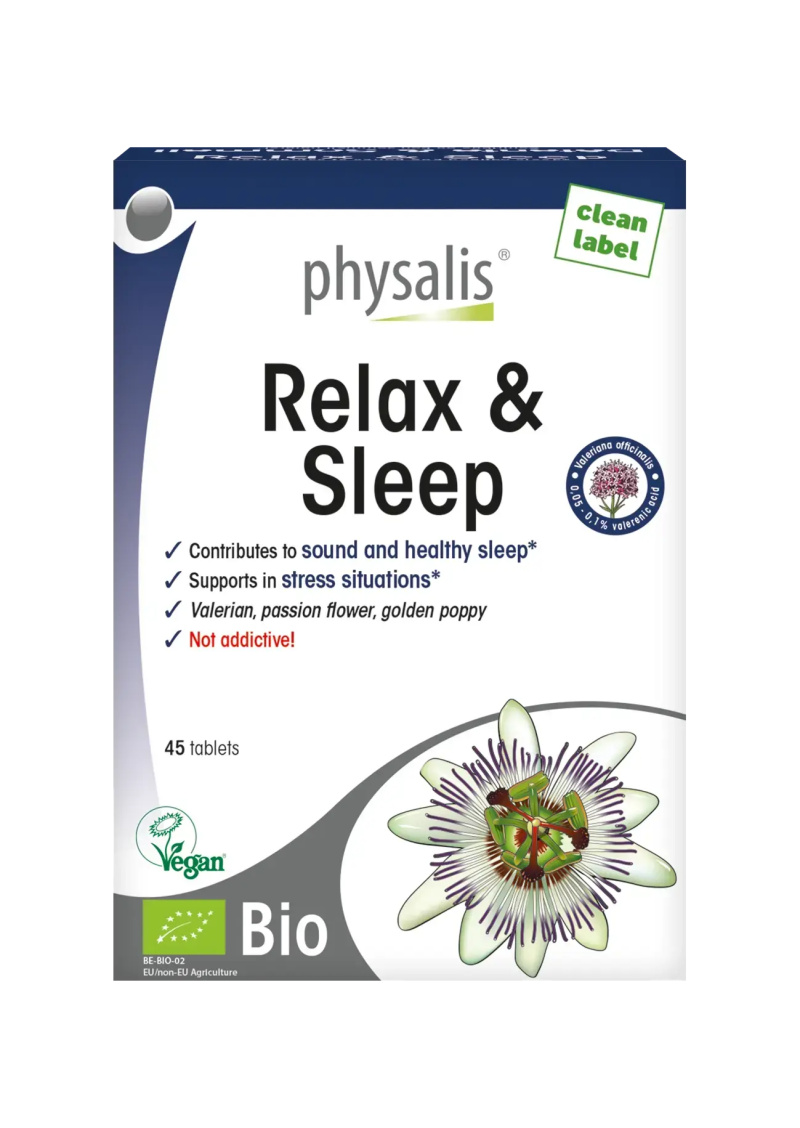 Suplemente Physalis Relax&Sleep, 40 tableta