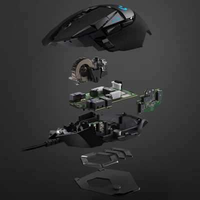 Maus Logitech G502, Gaming, USB Type-A, i zi