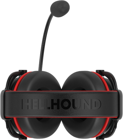 Kufje CZC Gaming Hellhound, të zeza/ kuqe