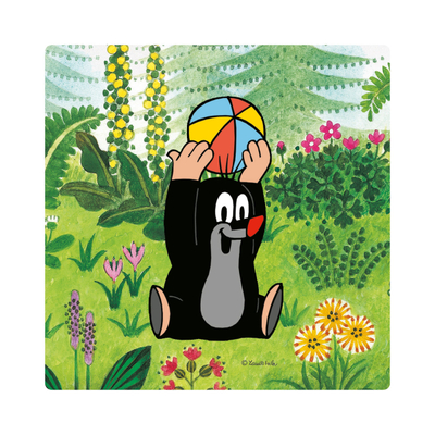 Puzzle Dino Mole on the meadow, 3-5 pjesë, 2+ vjeç