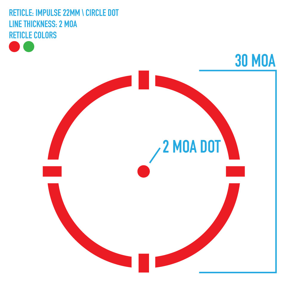 Shënjestër Optike Firefield RED DOT, Impulse 1X22 Kompakt