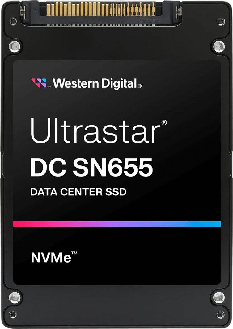 Disk SSD për server WD DC SN655, 3.84TB, 2.5'' PCI-E x4 Gen 4 NVMe