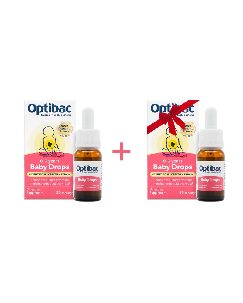 Pika për bebe Optibac Baby Drops, 0-3 vjet, 10 ml, 1+1 Falas