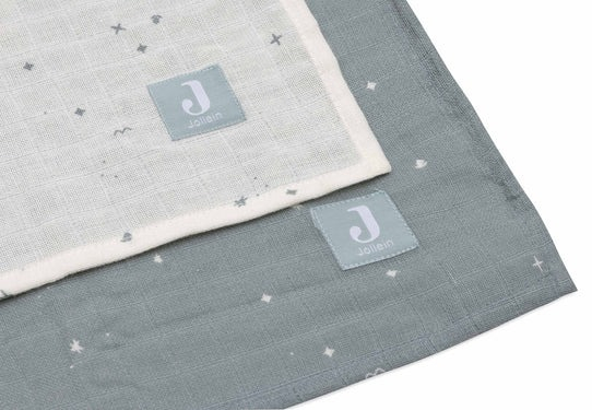 Mbulesa te holla muslin 115x115cm winkling - Sea Green (2pack)