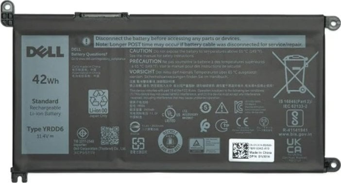 Akumulator Origin Storage 451-BBVN Industrial Lithium-Ion (Li-Ion), 3400 mAh, 11.4 V Akumulator Origin Storage 451-BBVN Industrial Lithium-Ion (Li-Ion), 3400 mAh, 11.4 V