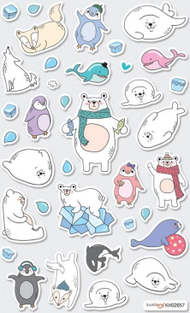 Letra ngjitëse Colorful Balloons Mini-Itsy Bitsy Arctic Letra ngjitëse Colorful Balloons Mini-Itsy Bitsy Arctic