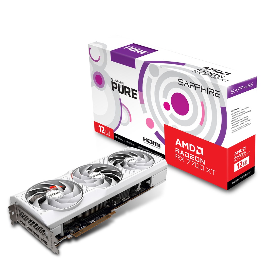 Kartelë grafike Sapphire Pure Radeon RX 7700 XT 12GB GDDR6
