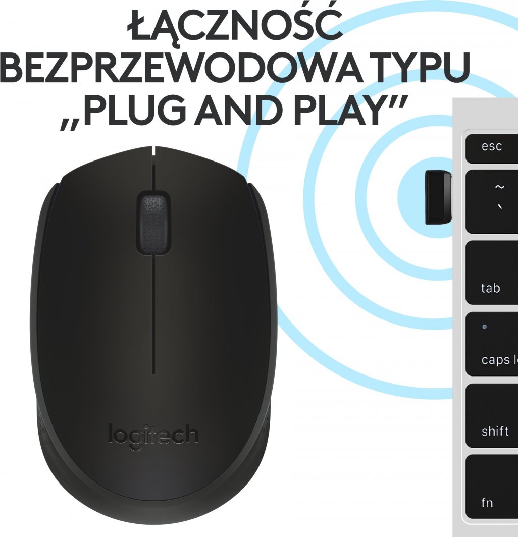 Maus Logitech M171, wireless, USB, i zi