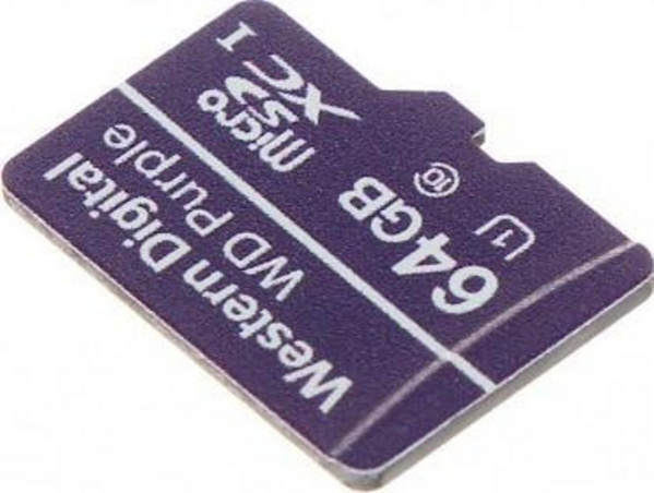 Kartë memorie WD Purple MicroSDXC, 64 GB Class 10 UHS-I/U1 Kartë memorie WD Purple MicroSDXC, 64 GB Class 10 UHS-I/U1