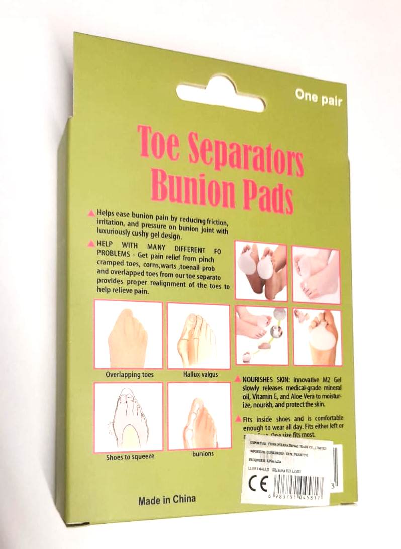 Ndarës i gishtërinjëve të këmbës NGK Top Separators Bunion Pads, 1 palë