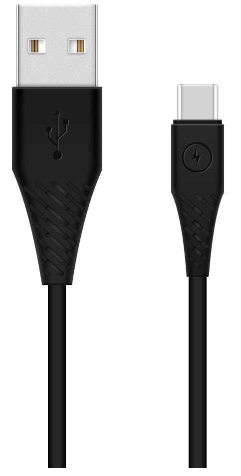 Kabllo Swissten USB-C 3.1, 1.5m, e zezë, 7mm