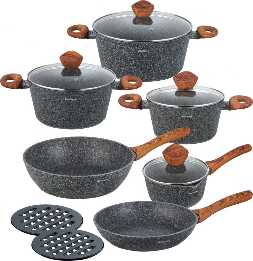 Set tenxheresh Klausberg KB-7242, 12 pjesë, të hirta