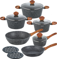 Set tenxheresh Klausberg KB-7242, 12 pjesë, të hirta
