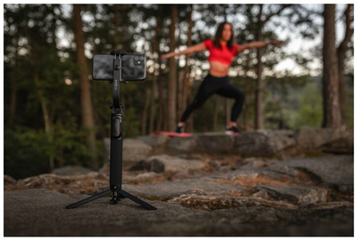 Shkop për selfie FIXED me tripod Snap XL, i zi