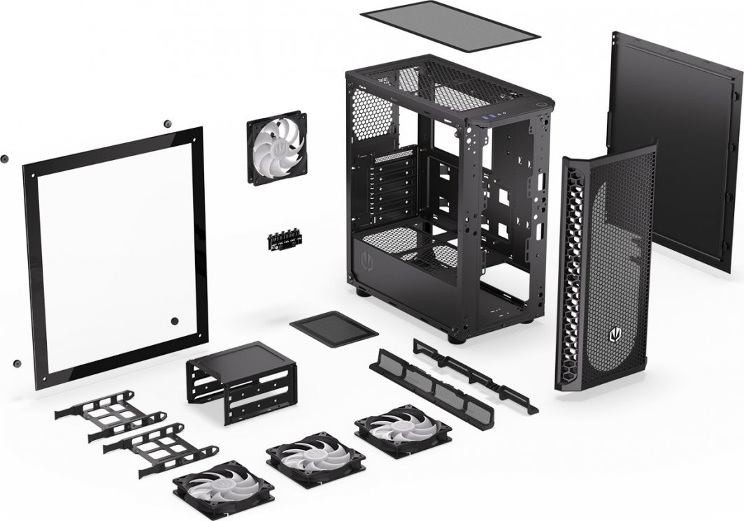 Куќиште за компјутер Endorfy Signum 300 ARGB, Midi Tower