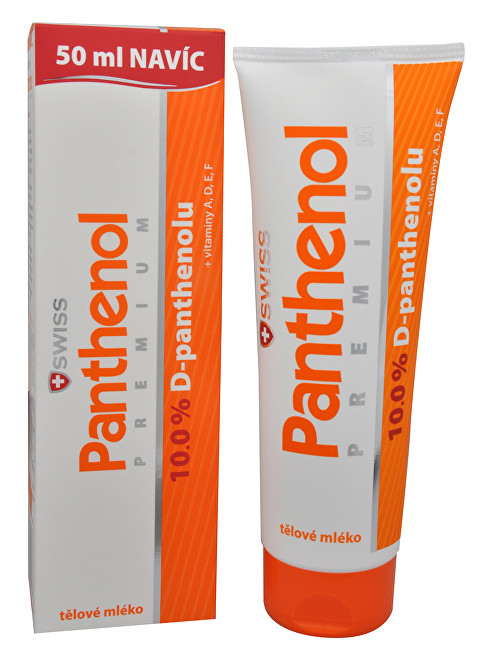 Losion për trup Panthenol 10% Swiss PREMIUM 200 ml + 50 ml FALAS, unisex