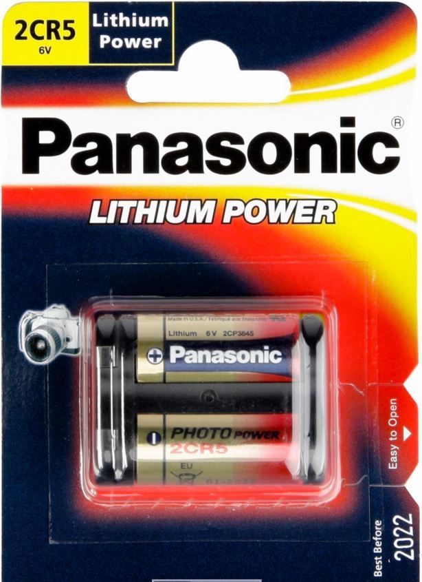 Bateri Panasonic, Lithium Power 2CR5, 1400mAh