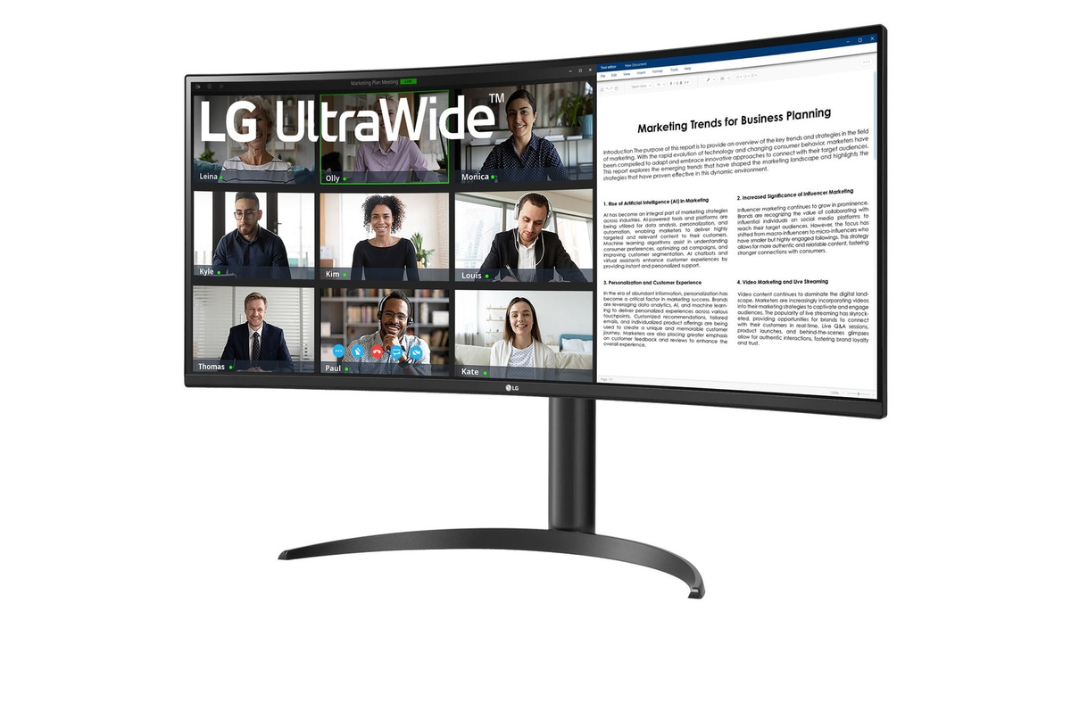 Monitor LG 34WR50QK-B, 34", Wide Quad HD, i zi
