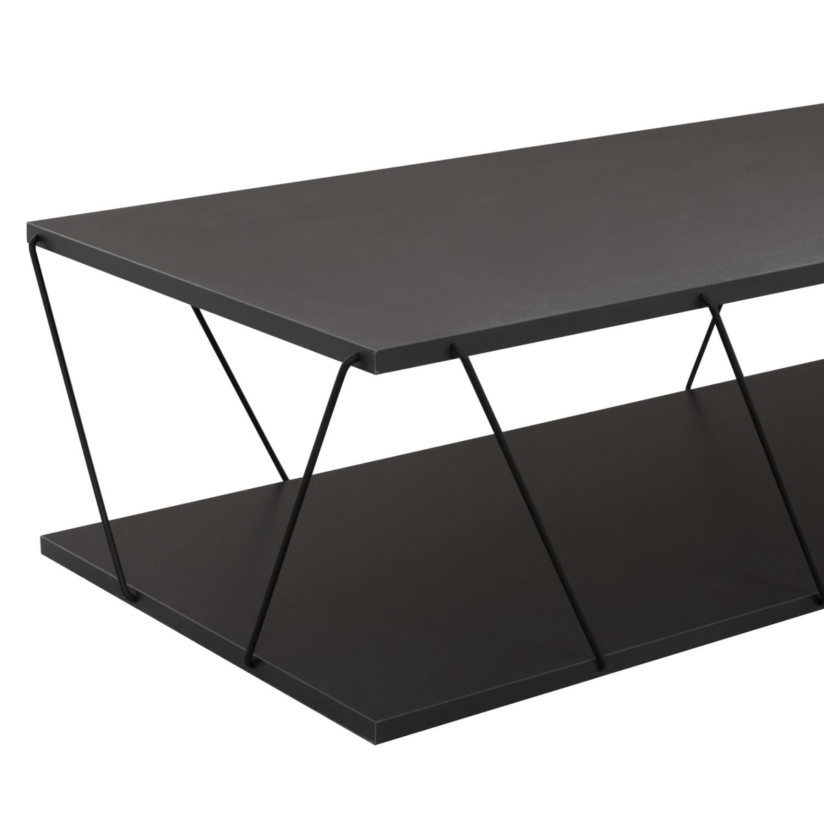 Tavolinë për kafe Tars (HM8927.20), gri/ zezë