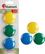 Magnet për tabela Titanum 50mm, 3 copë