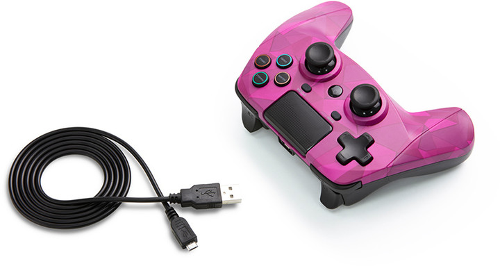 Kontroller Snakebyte Game: Pad 4 S, Wireless, Bubblegum Camo (PS4)