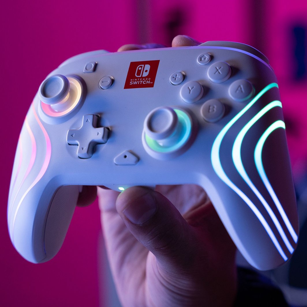 Kontroller PDP Afterglow Wave, wireless, i bardhë