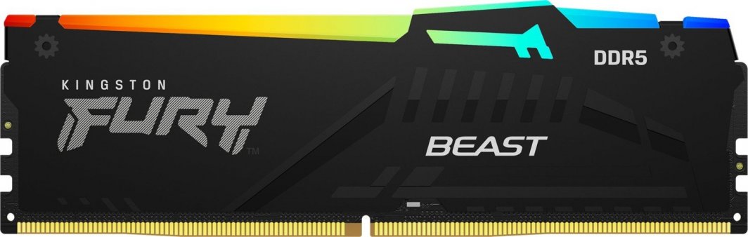 Memorie Kingston Fury Beast RGB, DDR5, 16 GB, 6000 MHz, CL30, KF560C30BBA-16 Memorie Kingston Fury Beast RGB, DDR5, 16 GB, 6000 MHz, CL30, KF560C30BBA-16