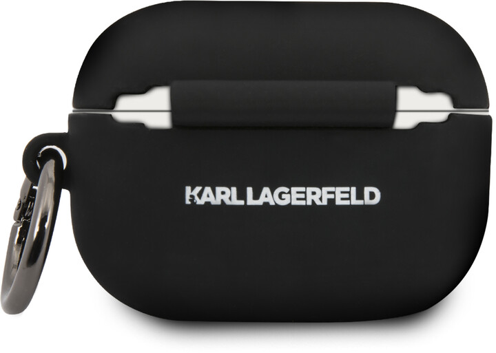 Mbrojtëse KARL LAGERFELD Choupette për AirPods Pro, e zezë