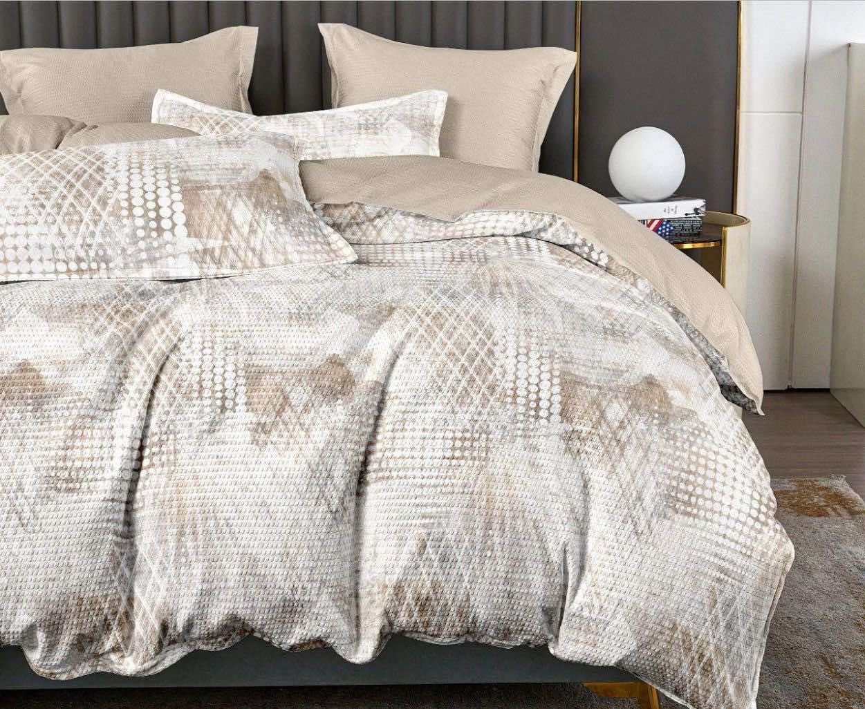 Set çarçafësh 4-pjesësh Eks001, kafe/ bezhë