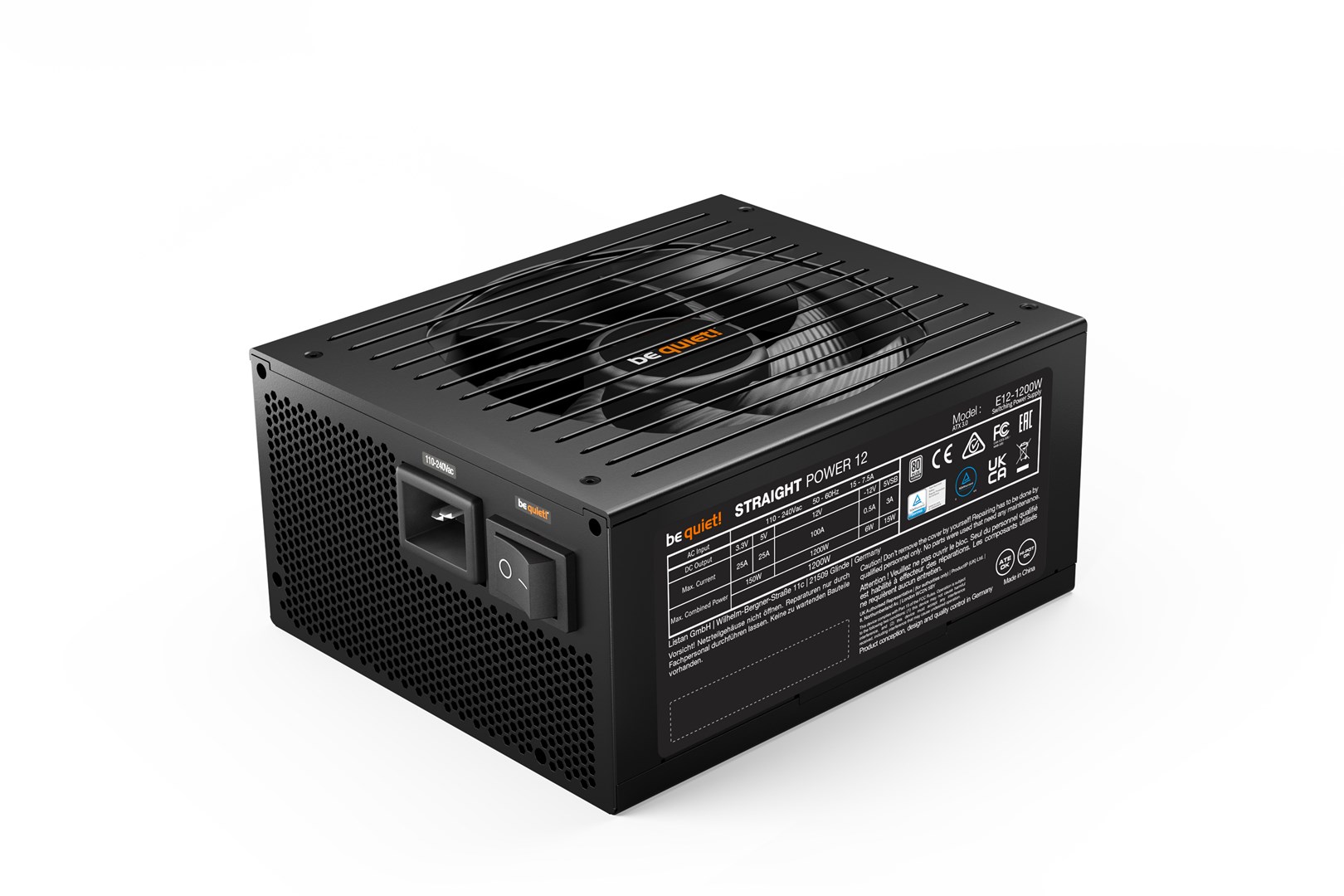 Извор на енергија be quiet! Straight Power 12, 20+4 pin ATX, 1200 W