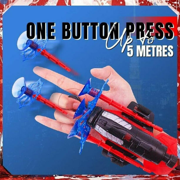 Lodër për fëmijë - gjuajtës i shtizave Spiderman LFGJKS, kuqe/zezë
