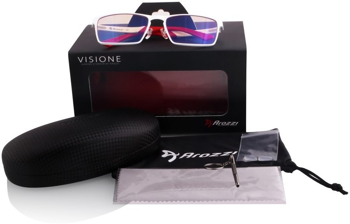 Syze për video lojëra Arozzi Visione VX-800, të bardha/kuqe