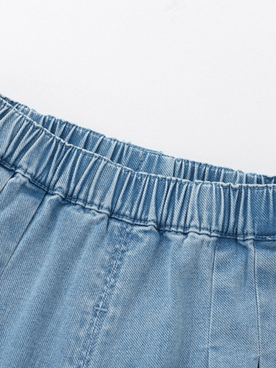 Pantallona Ruffle Cuff Denim