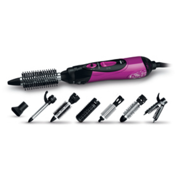 Stiluese flokësh Sencor SHS 7551VT, 1000 W, e zezë / rozë