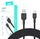 Kabllo Aukey, USB-A / USB C, 1 m, e zezë