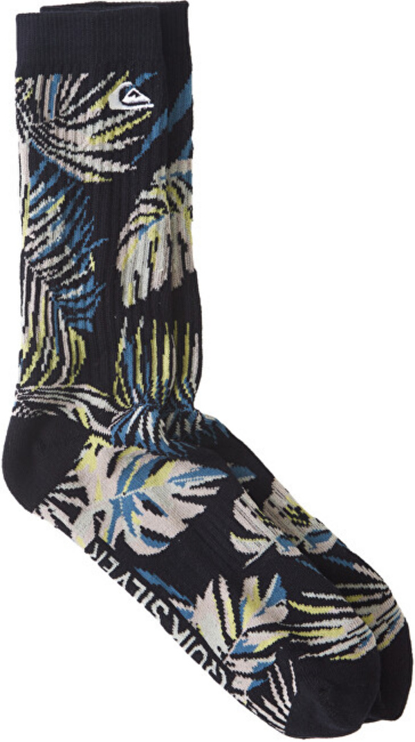 Set çorape Quiksilver Wild, të zeza/hirta, 2 palë