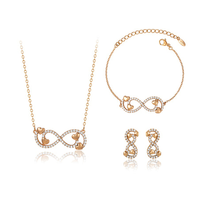 Set qafore/byzylyk/vathë, Xuping, të praruar në ar 18K