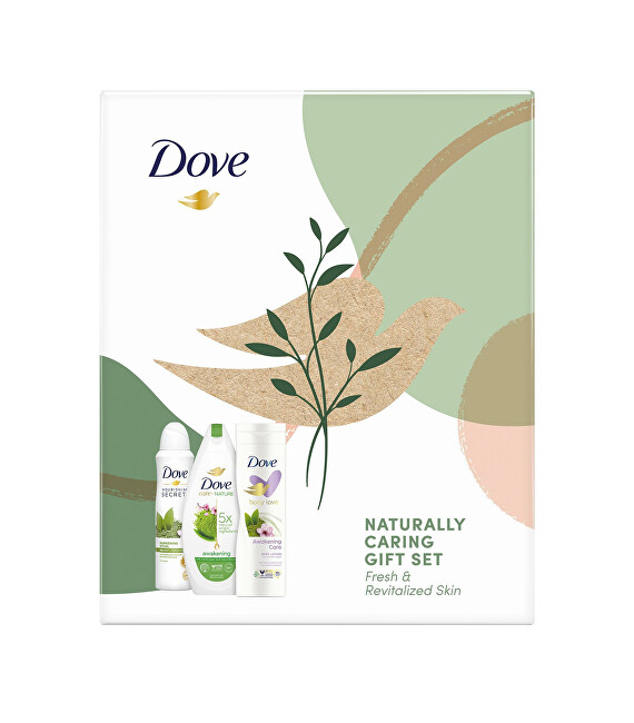 Set për trup Dove Awakening, xhel dushi 250 ml + losion trupi 225 ml + antiperspirant 150 ml