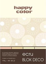 Letra dekoruese Happy Color Deco Block HA37171520-092, A5, 20 copë, ecru Letra dekoruese Happy Color Deco Block HA37171520-092, A5, 20 copë, ecru