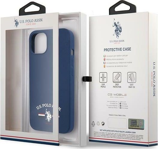 Mbrojtëse US Polo Assn për iPhone 13 mini, e kaltër