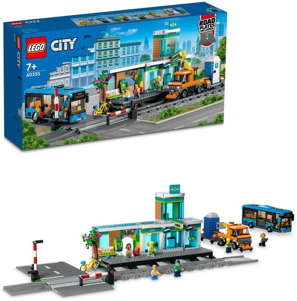 Set lodër LEGO® City 60335 Railway Station, 907 pjesë
