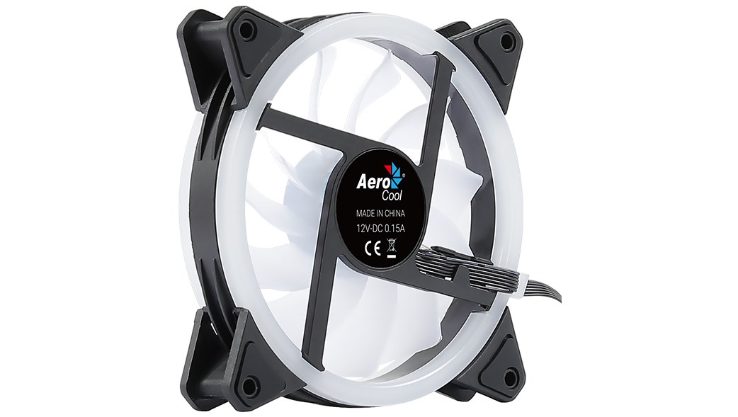 Ftohës Aerocool Duo 12 ARGB, 12 cm, i zi