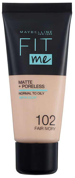 Krem pudër Maybelline Fit Me Matte+Poreless, no.102, 30ml