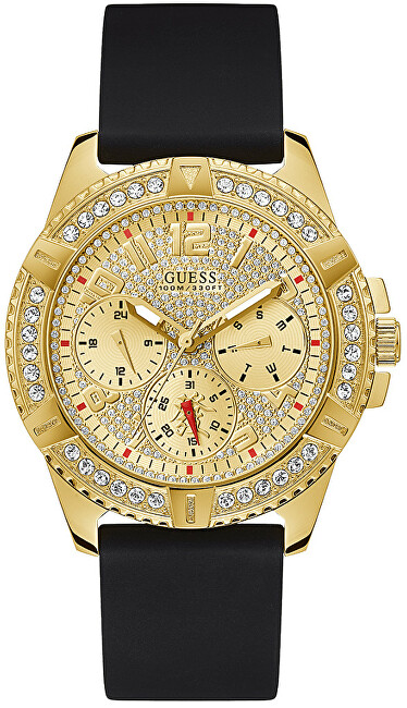Orë dore për meshkuj Guess Frontier GW0379G2, e artë/zezë
