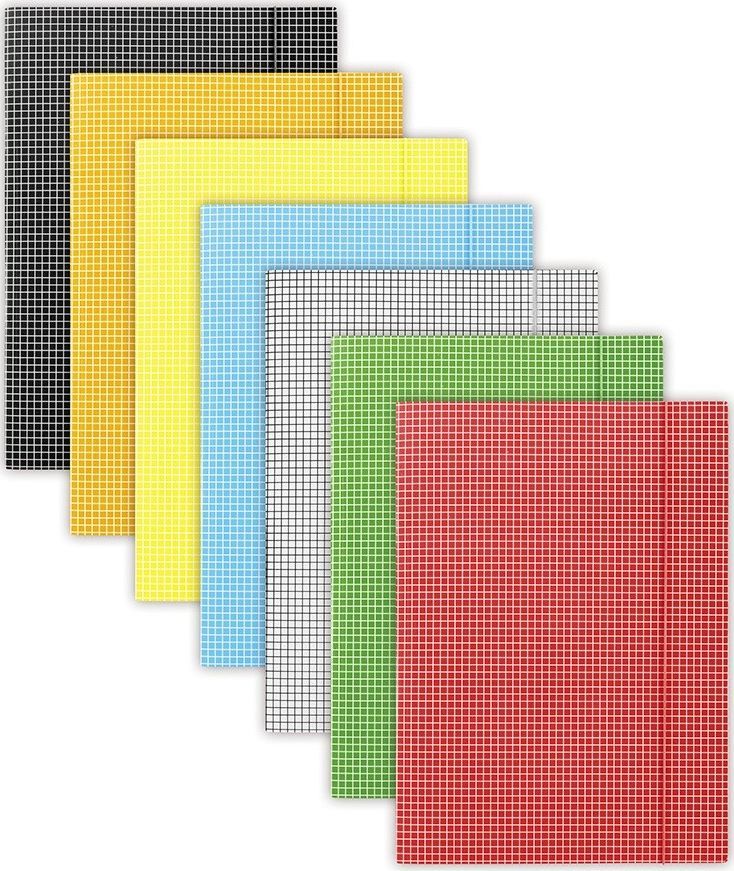 DONAU Еластична Папка, A4, 400gsm, 3-Крилна, Црвена Карирана
