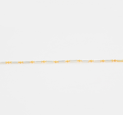 Qafore e praruar në ari, verdhë/bardhë QAVB, 440x2 mm