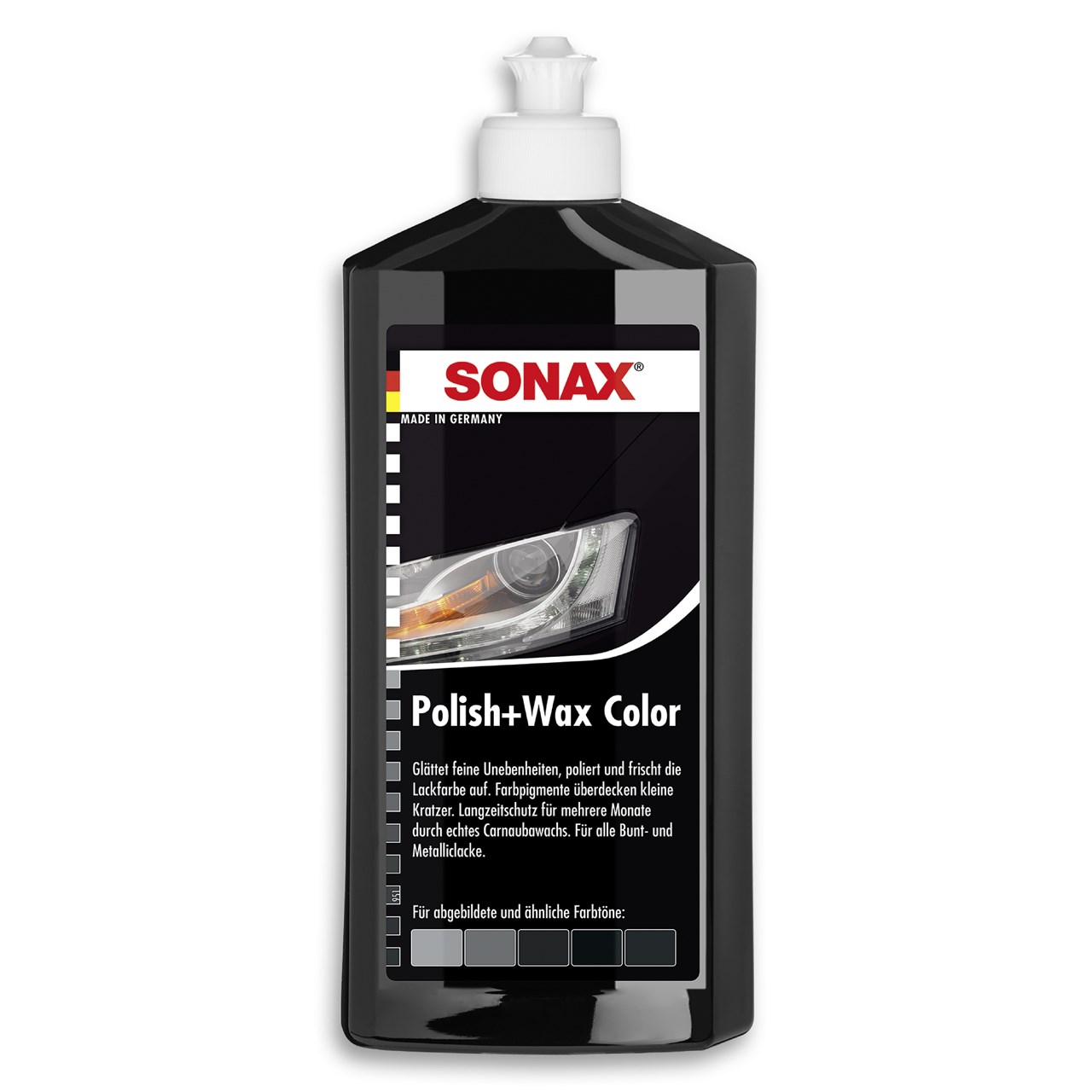 Polirues dhe wax me ngjyrë Sonax Nano Pro, 250 ml, zezë
