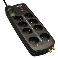 Kabllo mbrojtëse Tripp Lite TLP82MASF, 8 Priza, 2 RJ45
